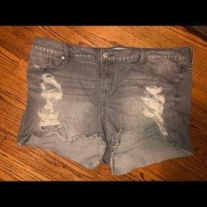 Plus size Jean shorts